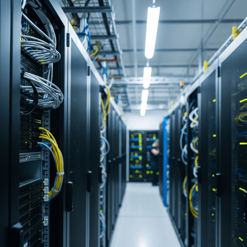 Data center light hallway